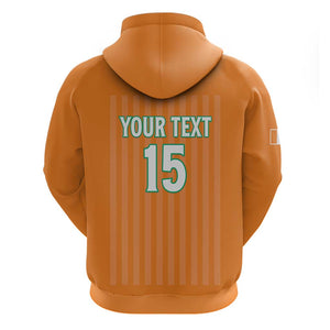 Custom Cote dIvoire Football Zip Hoodie Les Elephants