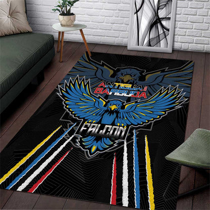 Antigua and Barbuda Cricket Area Rug Go Falcons - African Pride