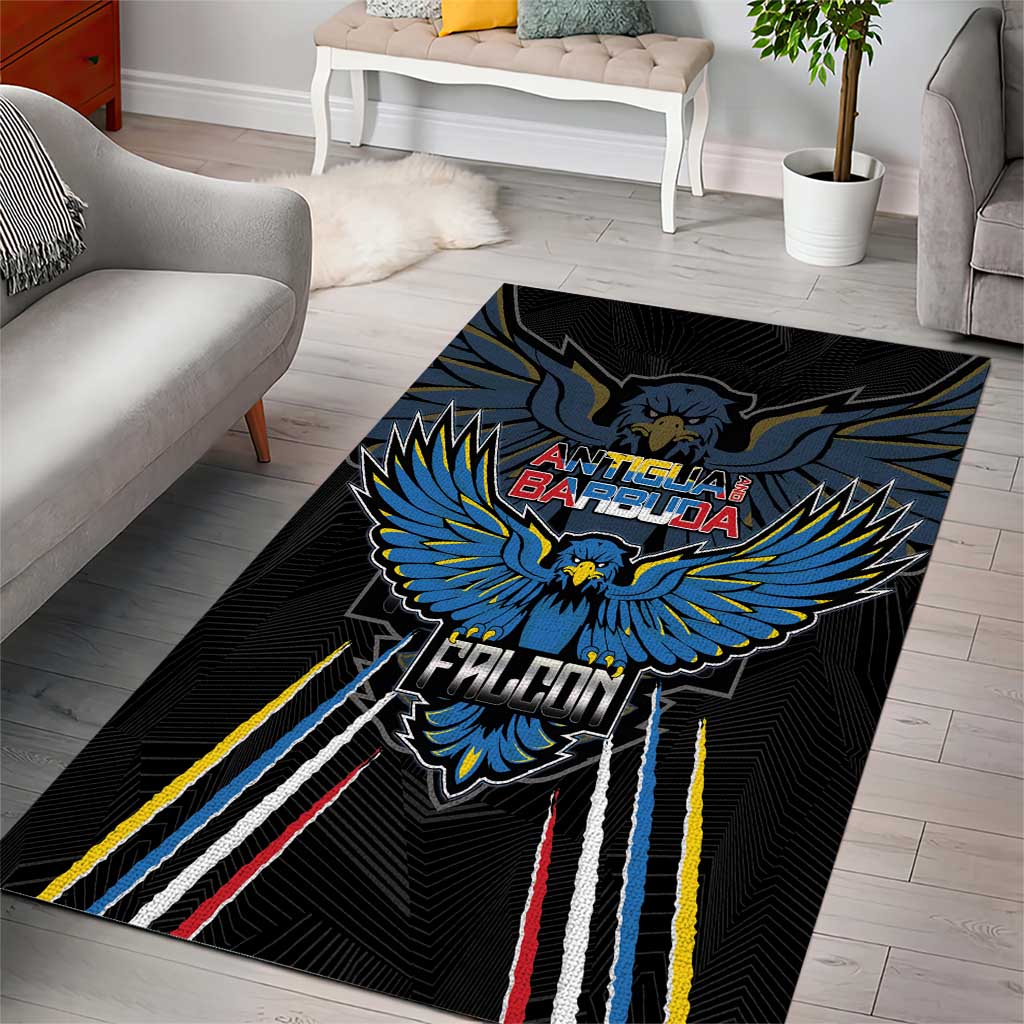 Antigua and Barbuda Cricket Area Rug Go Falcons - African Pride