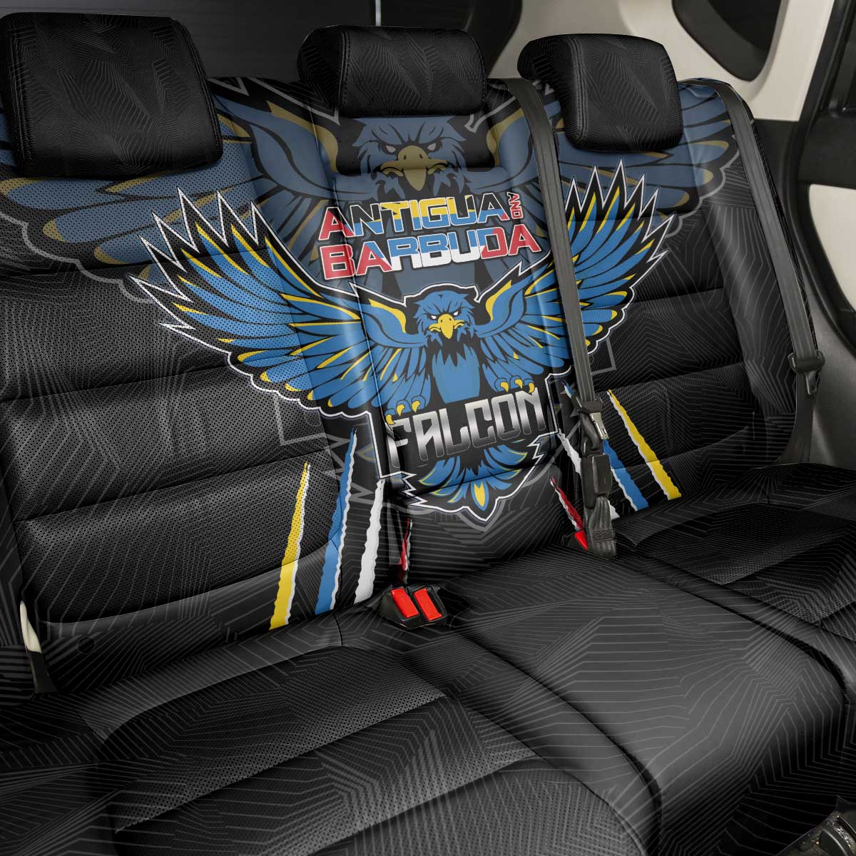 Antigua and Barbuda Cricket Back Car Seat Cover Go Falcons - African Pride