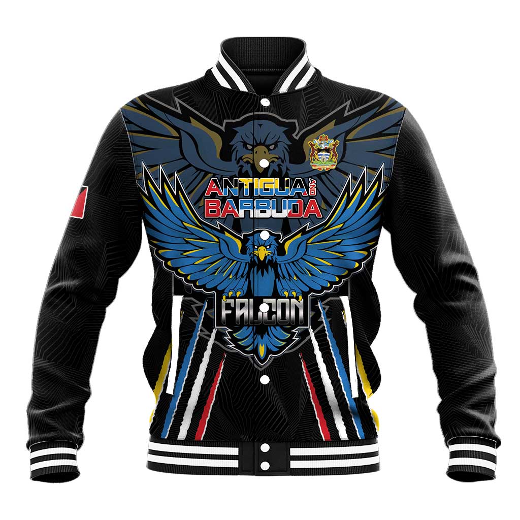 Antigua and Barbuda Cricket Custom Baseball Jacket Go Falcons - African Pride