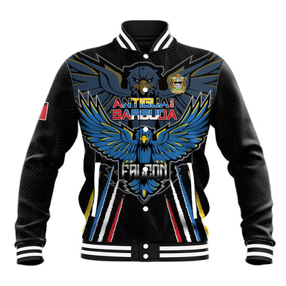 Antigua and Barbuda Cricket Custom Baseball Jacket Go Falcons - African Pride