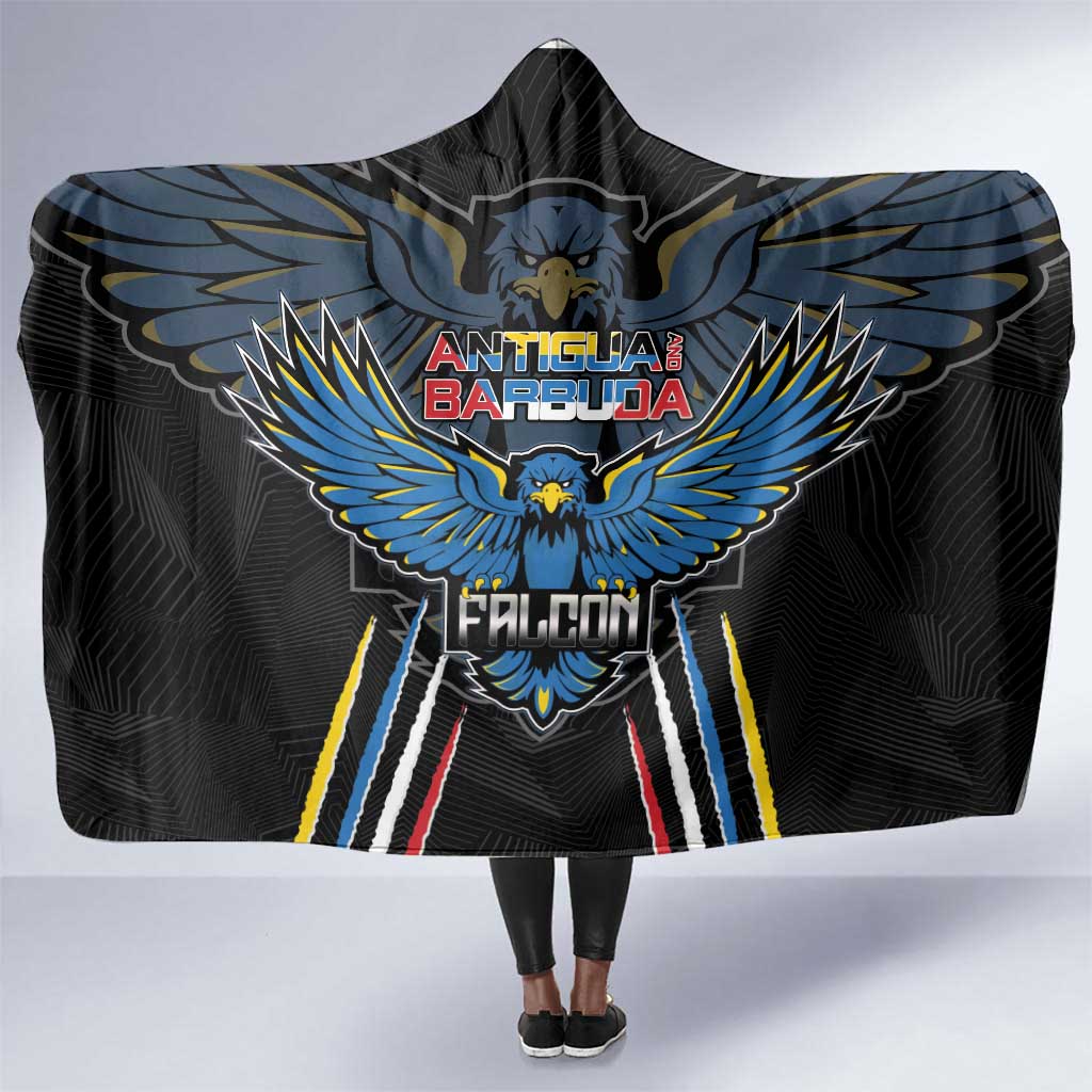 Antigua and Barbuda Cricket Hooded Blanket Go Falcons - African Pride
