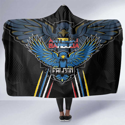 Antigua and Barbuda Cricket Hooded Blanket Go Falcons - African Pride