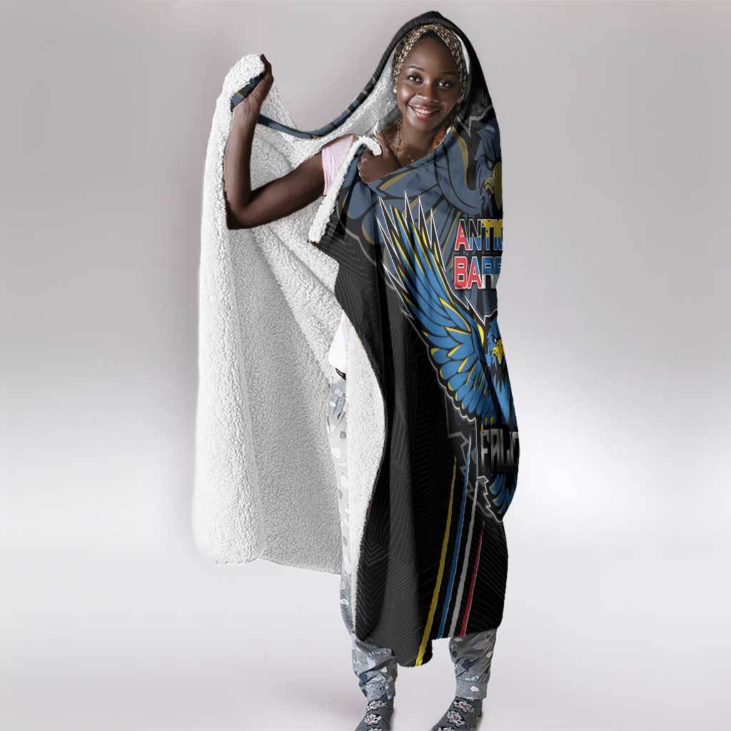 Antigua and Barbuda Cricket Hooded Blanket Go Falcons - African Pride