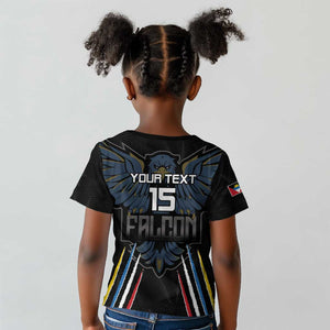 Antigua and Barbuda Cricket Custom Kid T shirt Go Falcons - African Pride