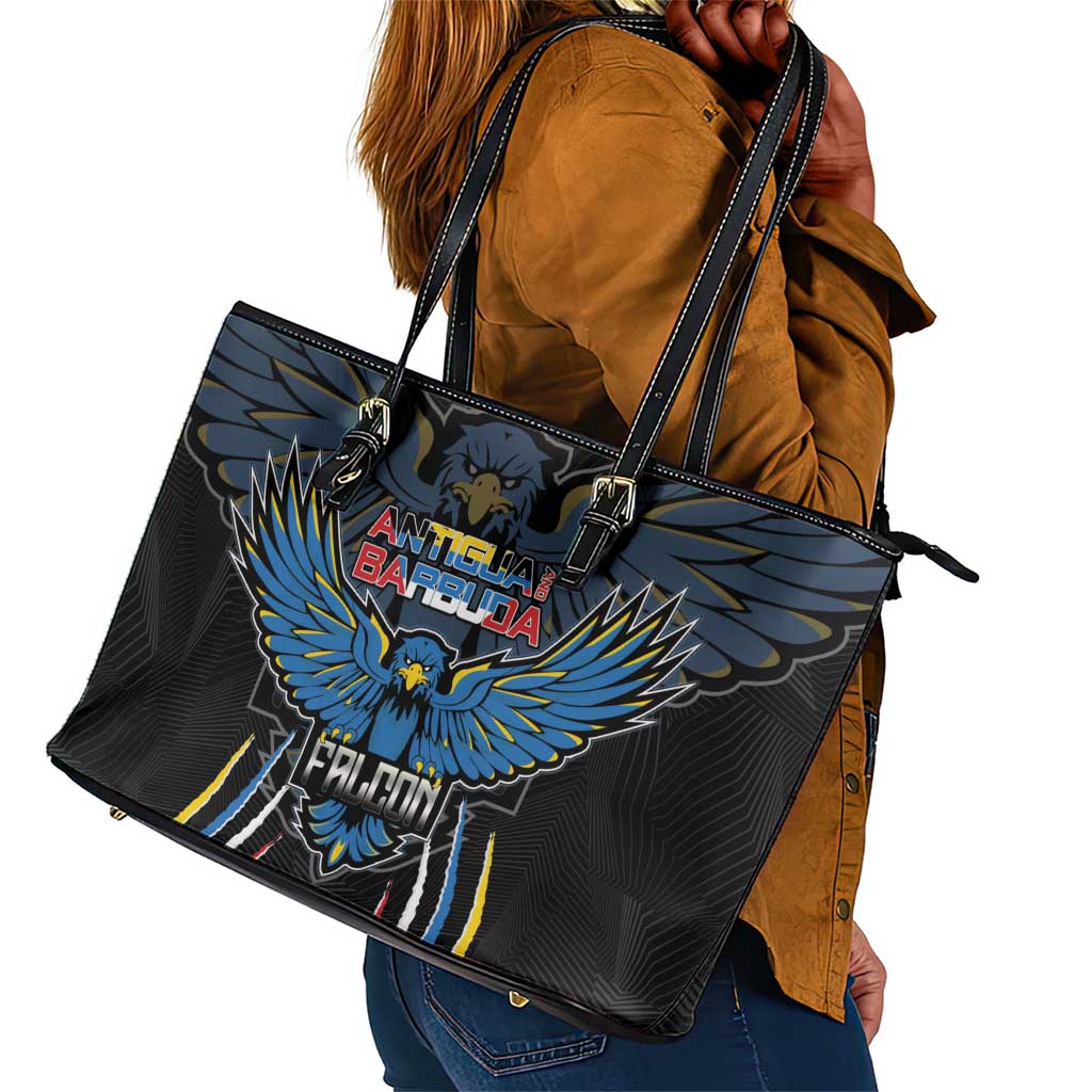 Antigua and Barbuda Cricket Leather Tote Bag Go Falcons - African Pride