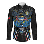 Antigua and Barbuda Cricket Custom Long Sleeve Button Shirt Go Falcons - African Pride