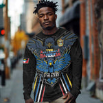 Antigua and Barbuda Cricket Custom Long Sleeve Shirt Go Falcons - African Pride