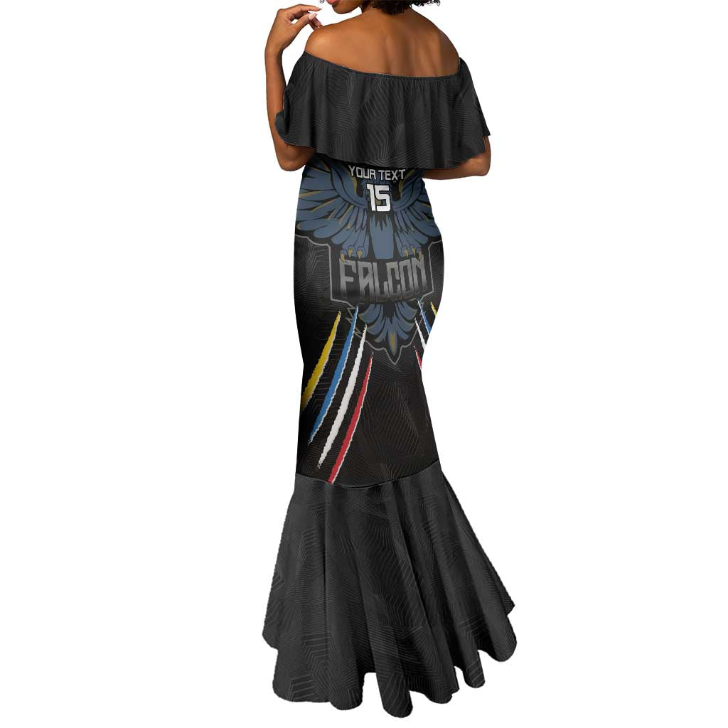 Antigua and Barbuda Cricket Custom Mermaid Dress Go Falcons - African Pride