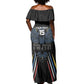 Antigua and Barbuda Cricket Custom Off Shoulder Maxi Dress Go Falcons - African Pride