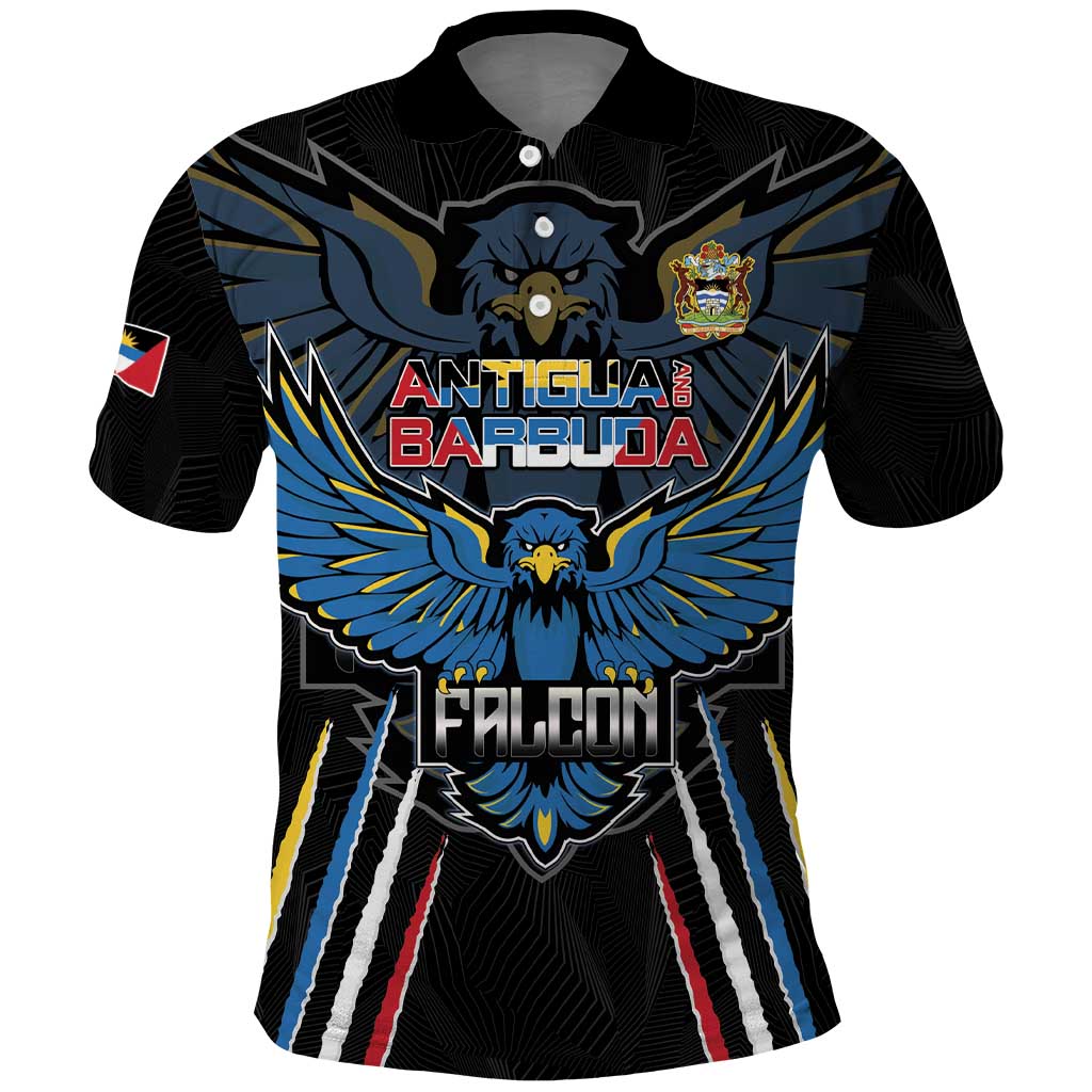 Antigua and Barbuda Cricket Custom Polo Shirt Go Falcons - African Pride
