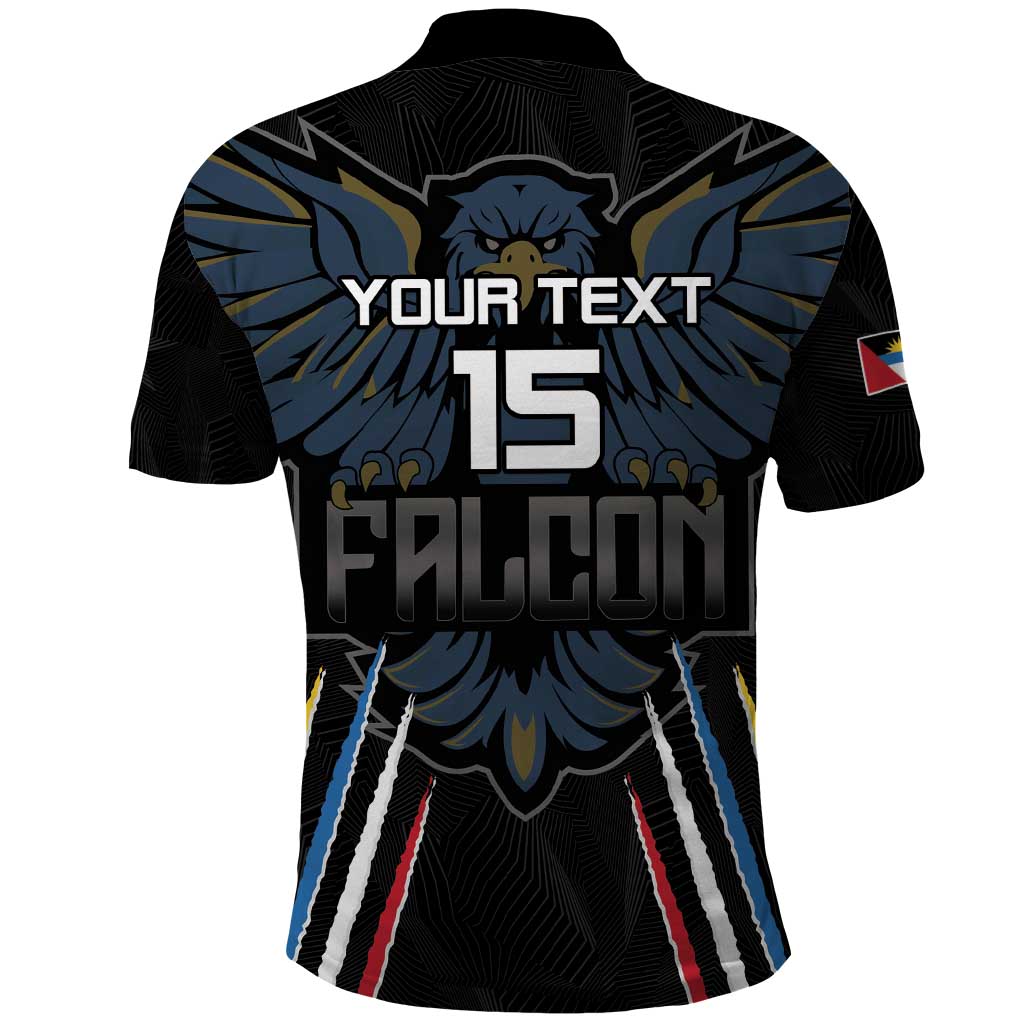 Antigua and Barbuda Cricket Custom Polo Shirt Go Falcons - African Pride