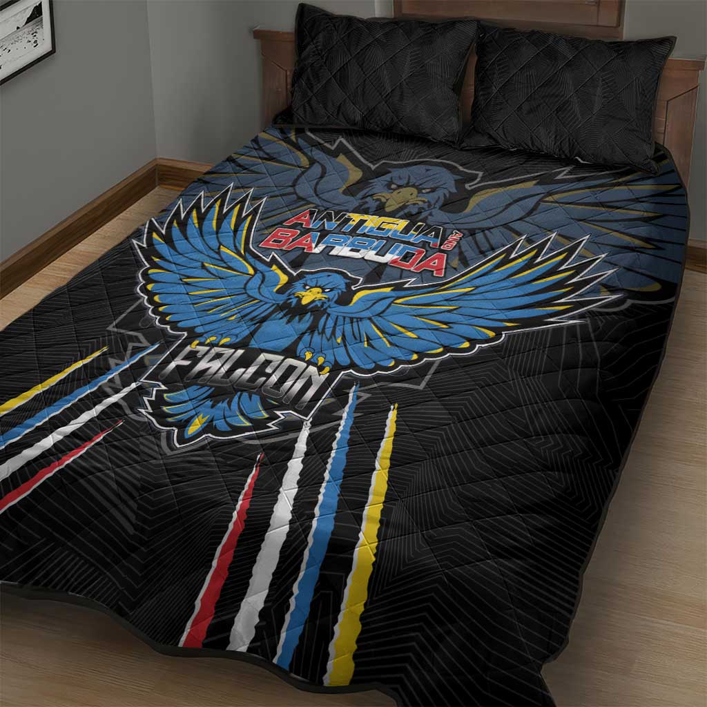 Antigua and Barbuda Cricket Quilt Bed Set Go Falcons - African Pride