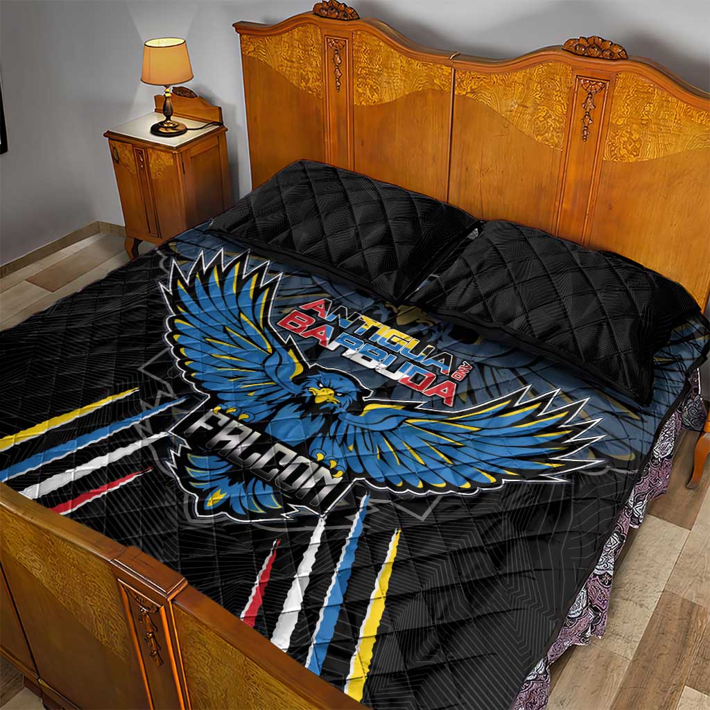Antigua and Barbuda Cricket Quilt Bed Set Go Falcons - African Pride