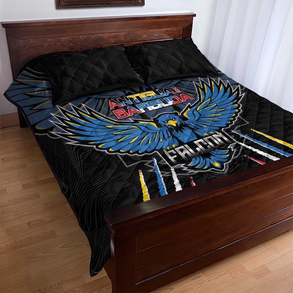 Antigua and Barbuda Cricket Quilt Bed Set Go Falcons - African Pride