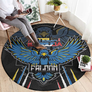 Antigua and Barbuda Cricket Round Carpet Go Falcons - African Pride