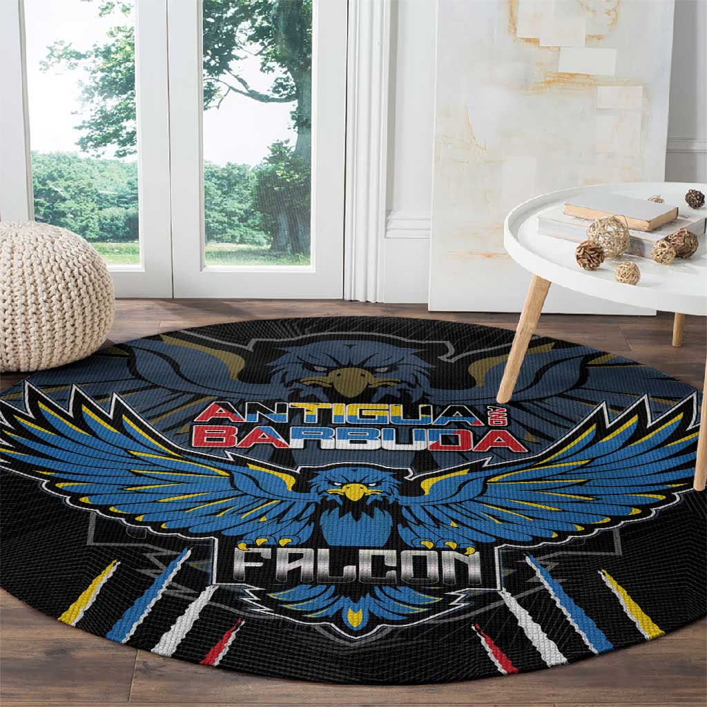 Antigua and Barbuda Cricket Round Carpet Go Falcons - African Pride
