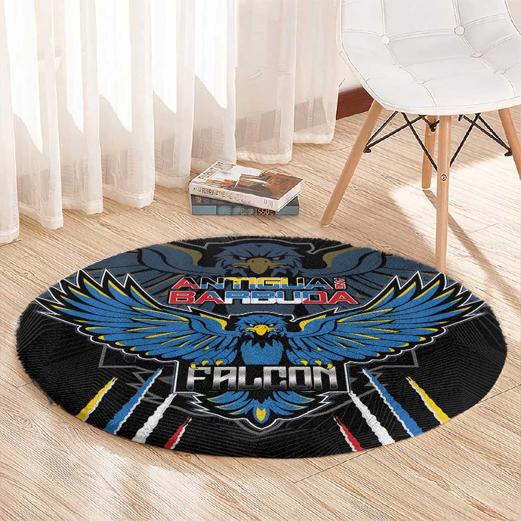 Antigua and Barbuda Cricket Round Carpet Go Falcons - African Pride