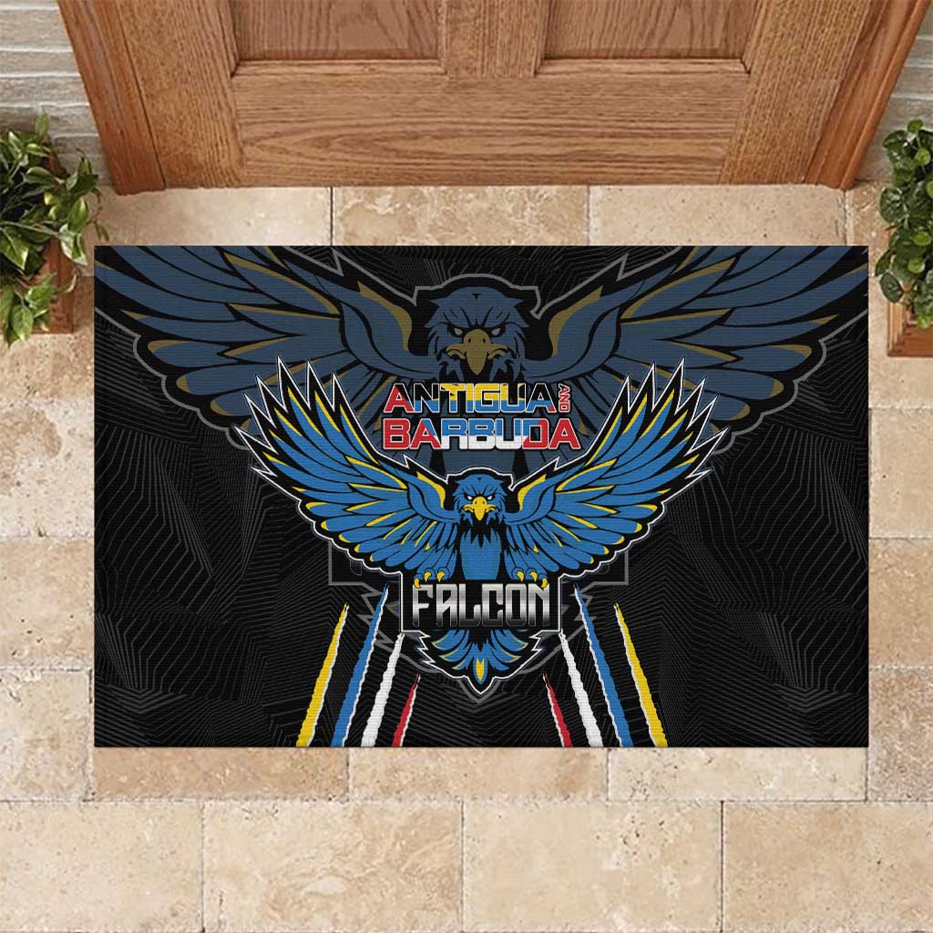 Antigua and Barbuda Cricket Rubber Doormat Go Falcons - African Pride