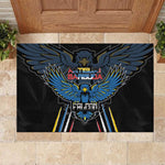 Antigua and Barbuda Cricket Rubber Doormat Go Falcons - African Pride