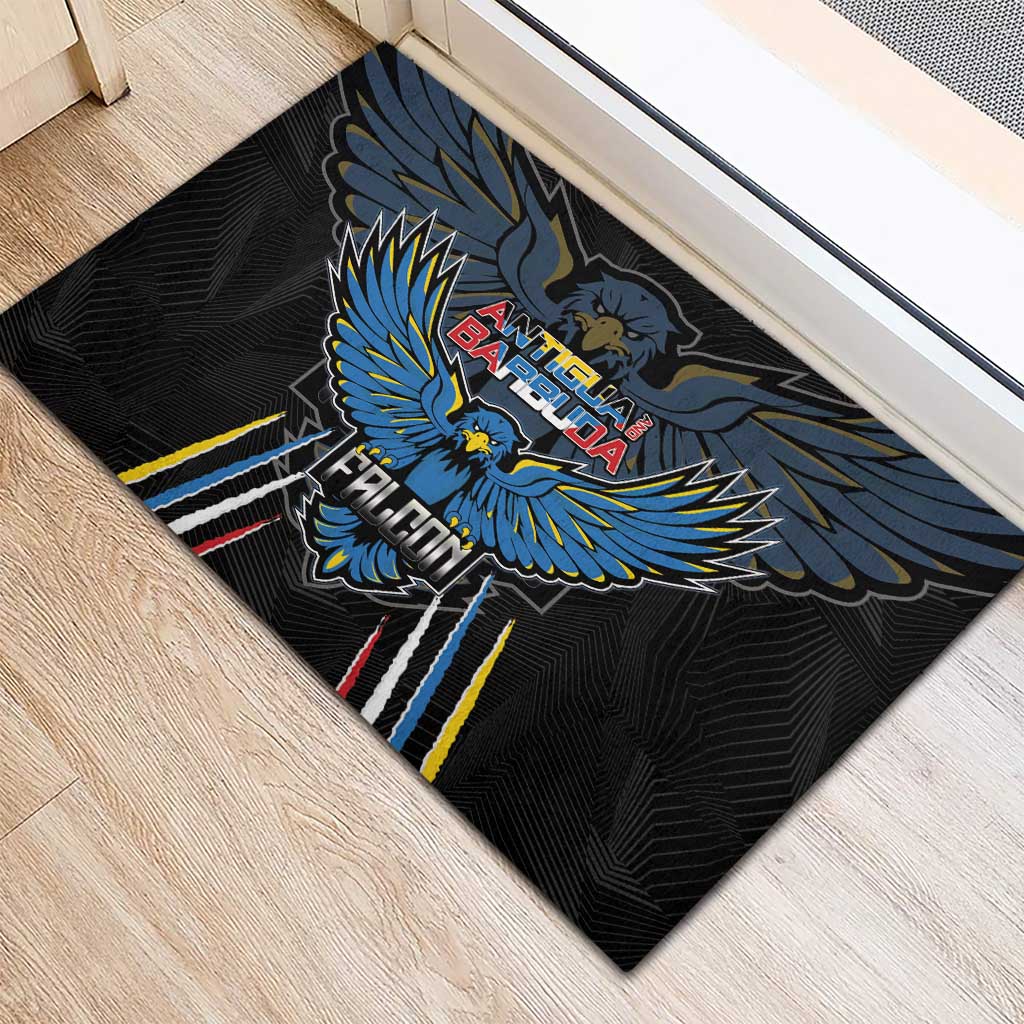 Antigua and Barbuda Cricket Rubber Doormat Go Falcons - African Pride