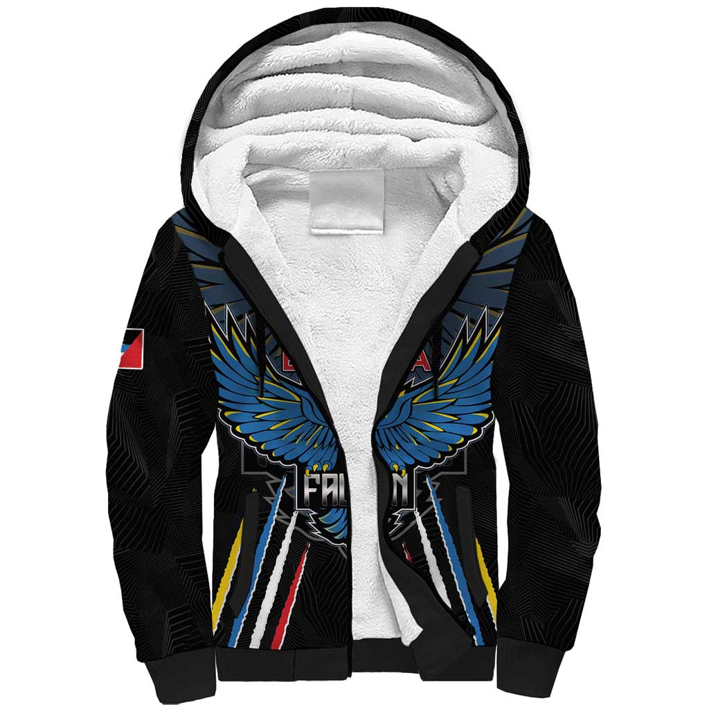 Antigua and Barbuda Cricket Custom Sherpa Hoodie Go Falcons - African Pride