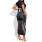 Antigua and Barbuda Cricket Custom Short Sleeve Bodycon Dress Go Falcons - African Pride