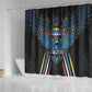 Antigua and Barbuda Cricket Shower Curtain Go Falcons - African Pride