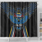Antigua and Barbuda Cricket Shower Curtain Go Falcons - African Pride