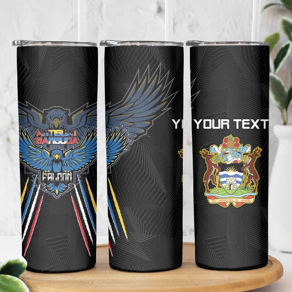 Antigua and Barbuda Cricket Custom Skinny Tumbler Go Falcons - African Pride