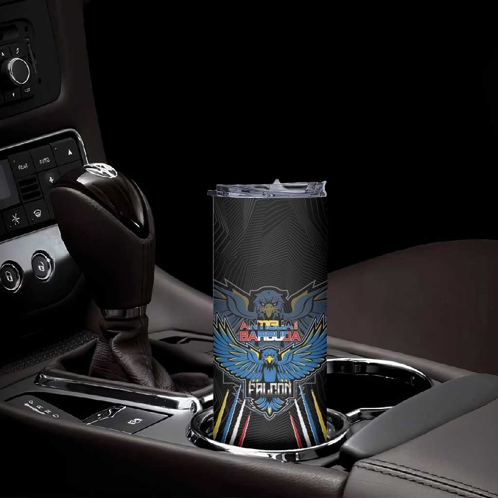 Antigua and Barbuda Cricket Custom Skinny Tumbler Go Falcons - African Pride