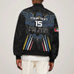 Antigua and Barbuda Cricket Custom Sleeve Zip Bomber Jacket Go Falcons - African Pride