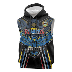 Antigua and Barbuda Cricket Sleeveless Hoodie Go Falcons - African Pride