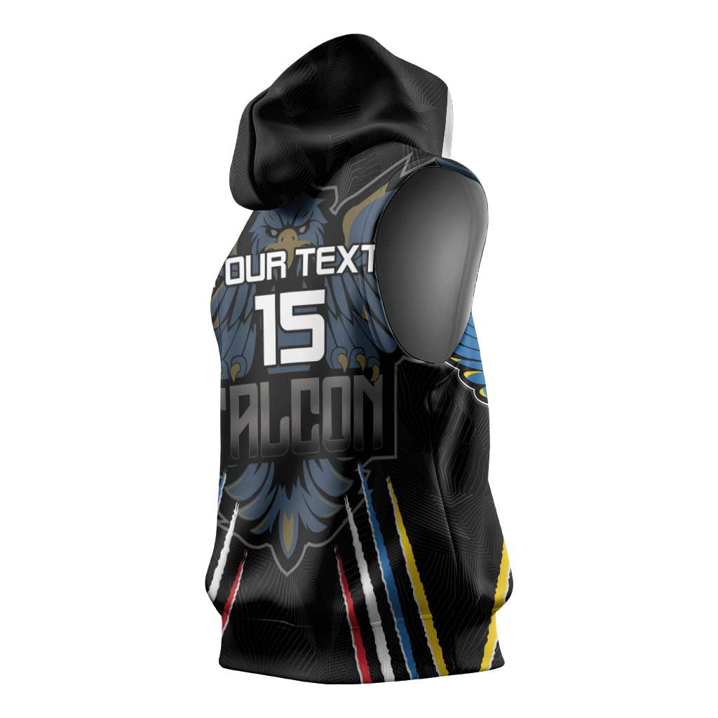 Antigua and Barbuda Cricket Sleeveless Hoodie Go Falcons - African Pride