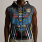 Antigua and Barbuda Cricket Sleeveless Zip Hoodie Go Falcons - African Pride