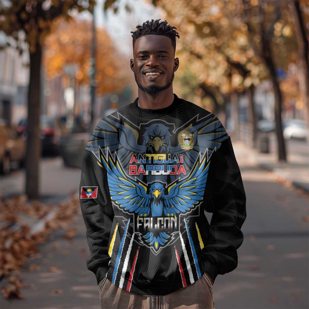 Antigua and Barbuda Cricket Custom Sweatshirt Go Falcons - African Pride