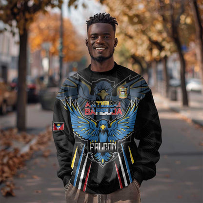Antigua and Barbuda Cricket Custom Sweatshirt Go Falcons - African Pride