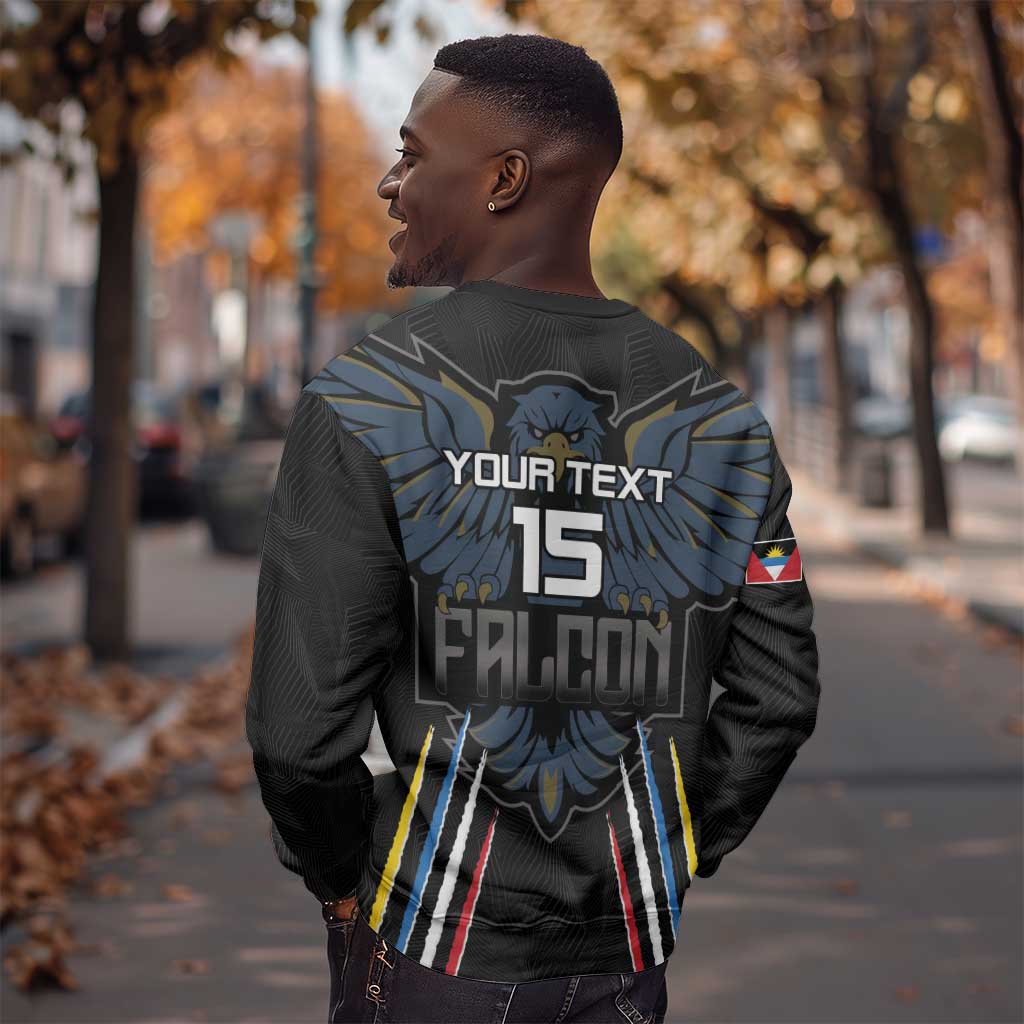 Antigua and Barbuda Cricket Custom Sweatshirt Go Falcons - African Pride