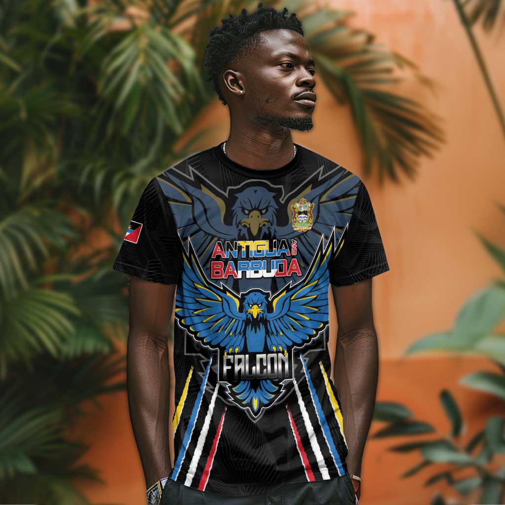 Antigua and Barbuda Cricket Custom T shirt Go Falcons - African Pride