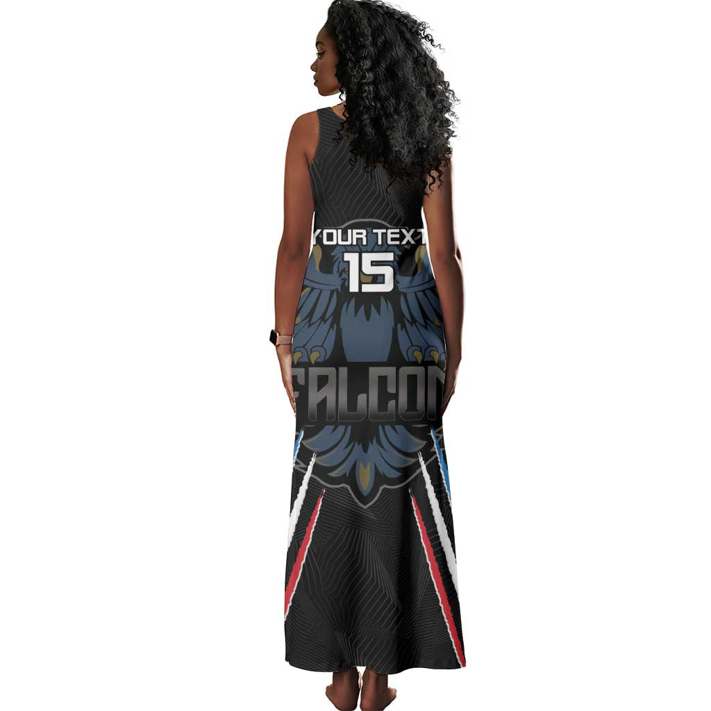 Antigua and Barbuda Cricket Custom Tank Maxi Dress Go Falcons - African Pride