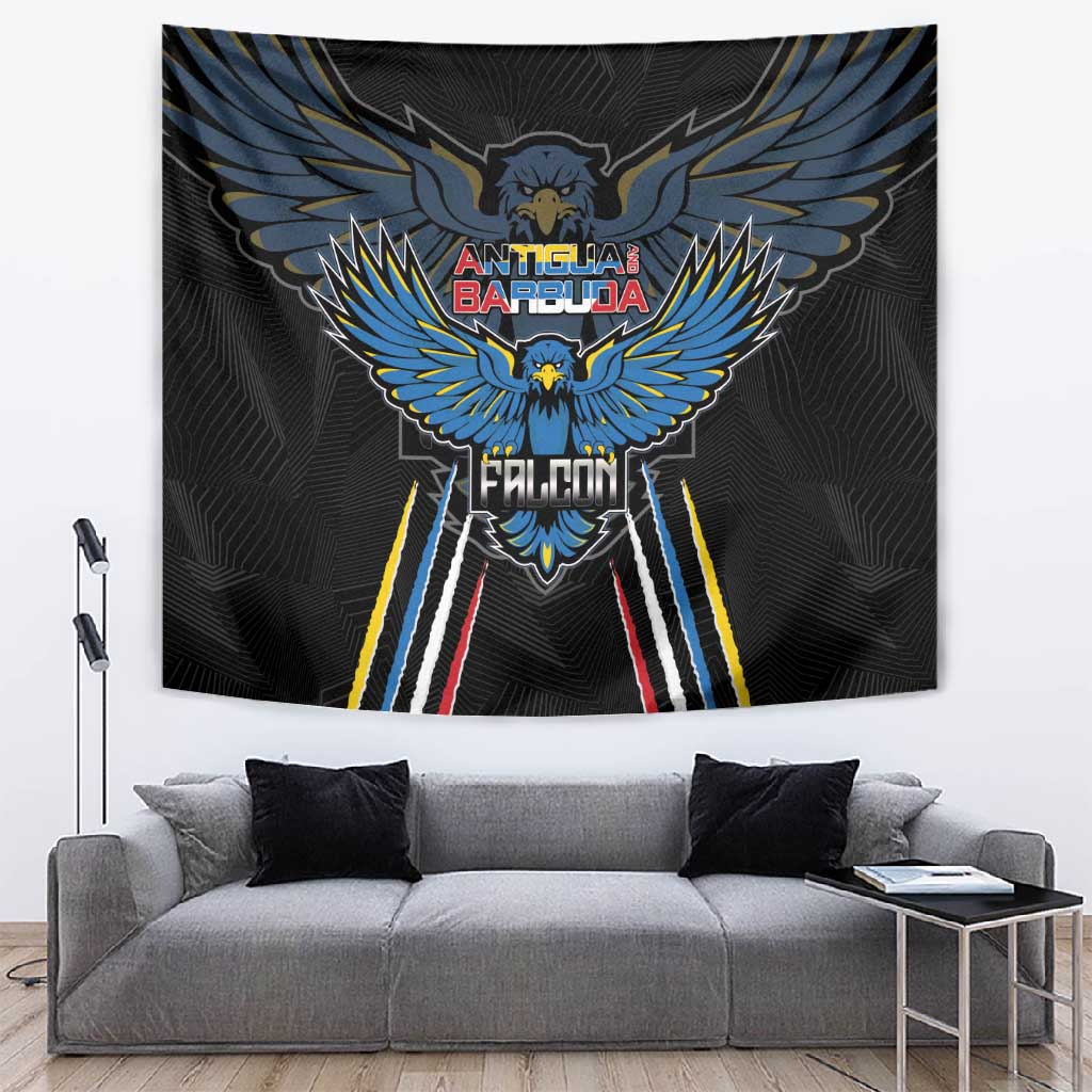 Antigua and Barbuda Cricket Tapestry Go Falcons - African Pride