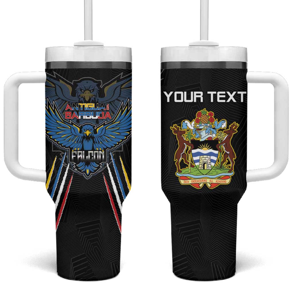 Antigua and Barbuda Cricket Custom Tumbler With Handle Go Falcons - African Pride