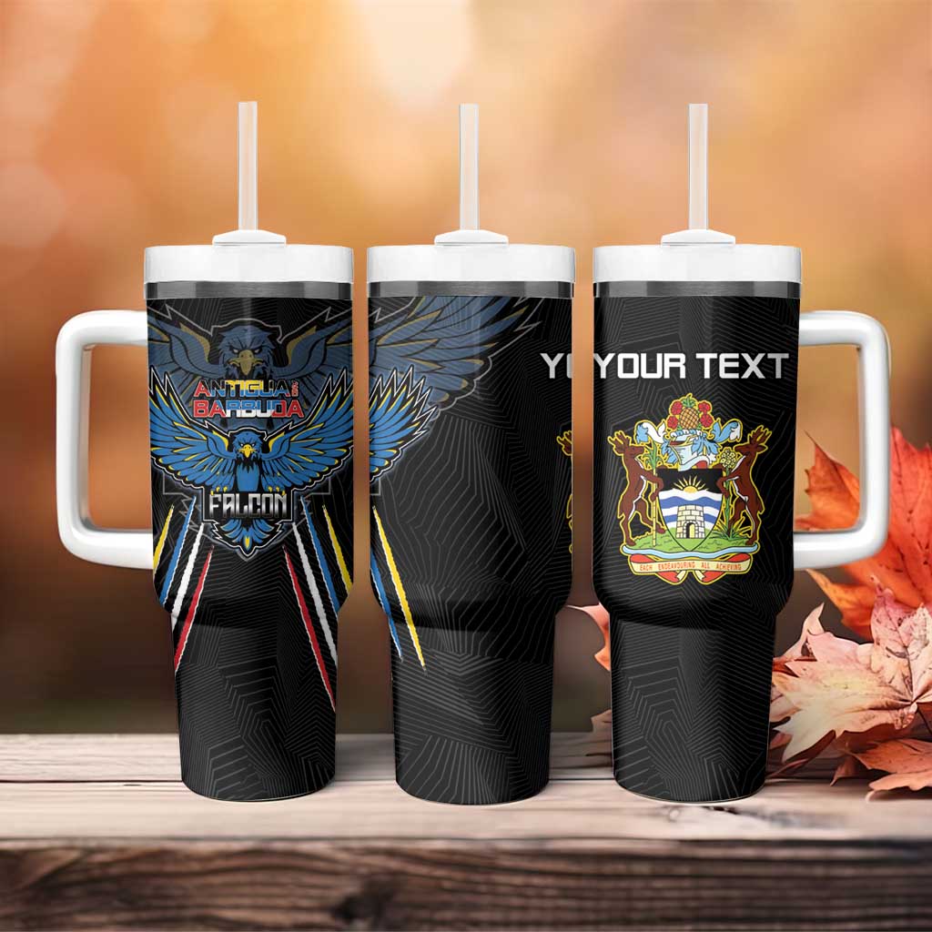 Antigua and Barbuda Cricket Custom Tumbler With Handle Go Falcons - African Pride