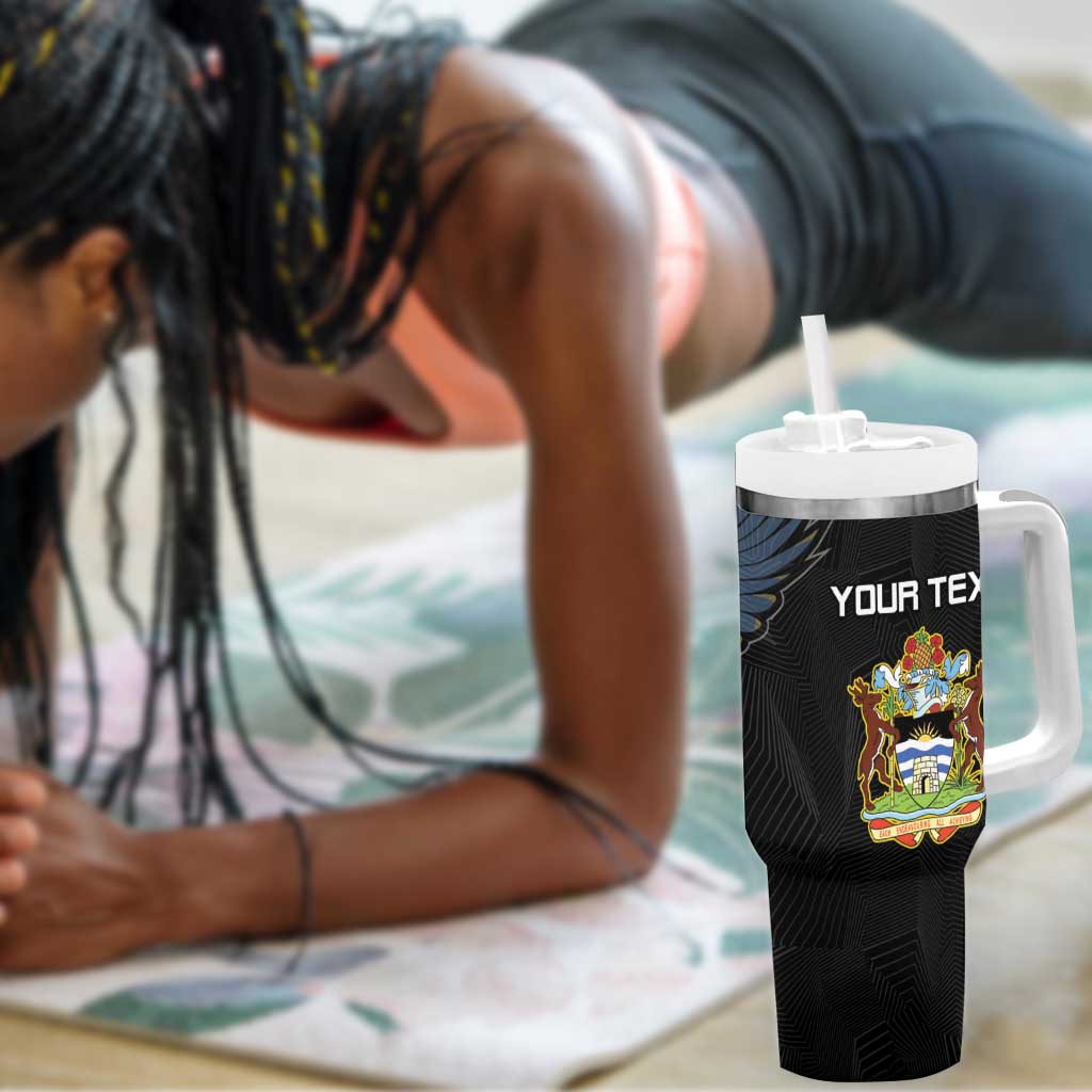 Antigua and Barbuda Cricket Custom Tumbler With Handle Go Falcons - African Pride