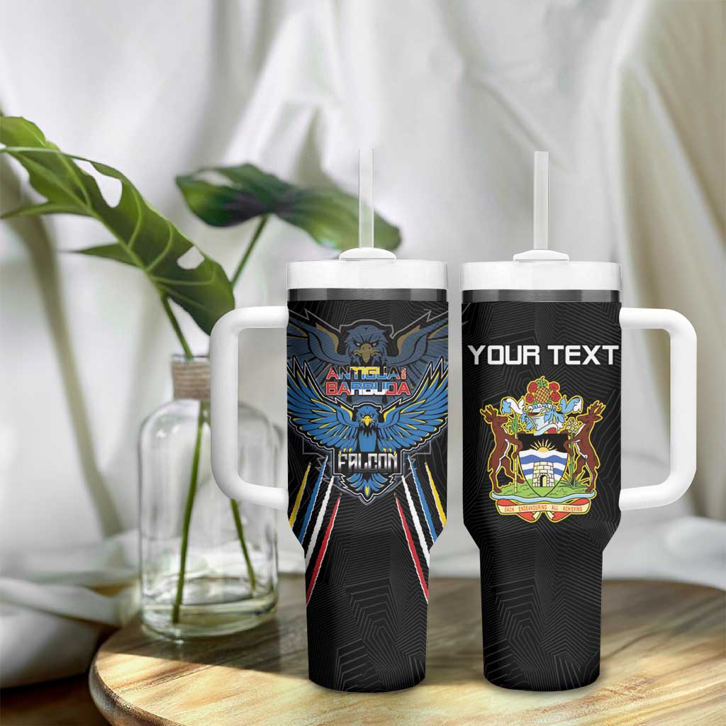 Antigua and Barbuda Cricket Custom Tumbler With Handle Go Falcons - African Pride