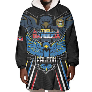 Antigua and Barbuda Cricket Custom Wearable Blanket Hoodie Go Falcons - African Pride