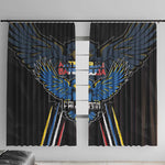 Antigua and Barbuda Cricket Window Curtain Go Falcons - African Pride