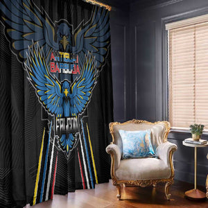 Antigua and Barbuda Cricket Window Curtain Go Falcons - African Pride