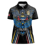 Antigua and Barbuda Cricket Custom Women Polo Shirt Go Falcons - African Pride